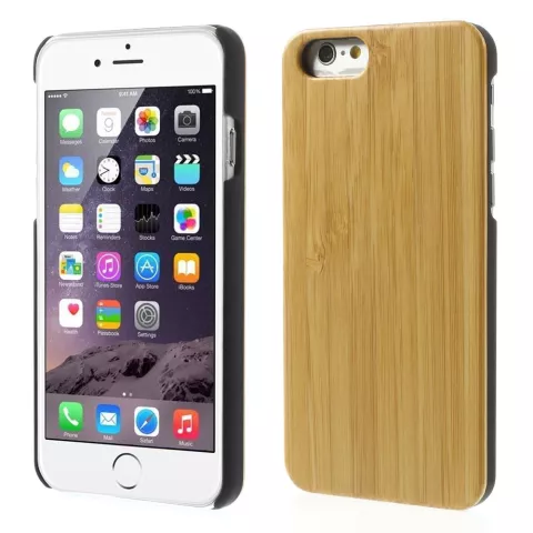 Bamboe houten hardcase iPhone 6 6s cover hoesje echt hout