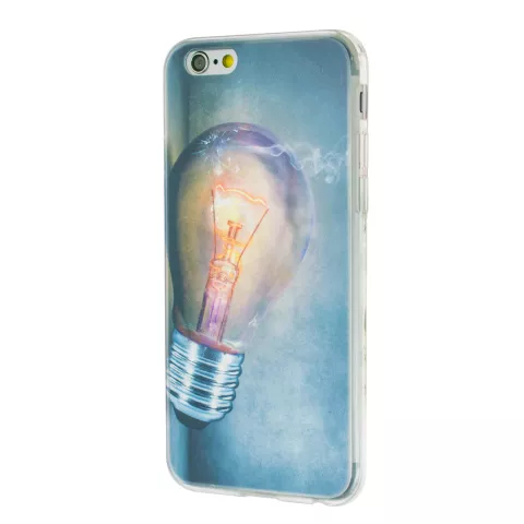 Gloeilamp iPhone 6 6s TPU case cover - Industrieel Lightbulb hoesje