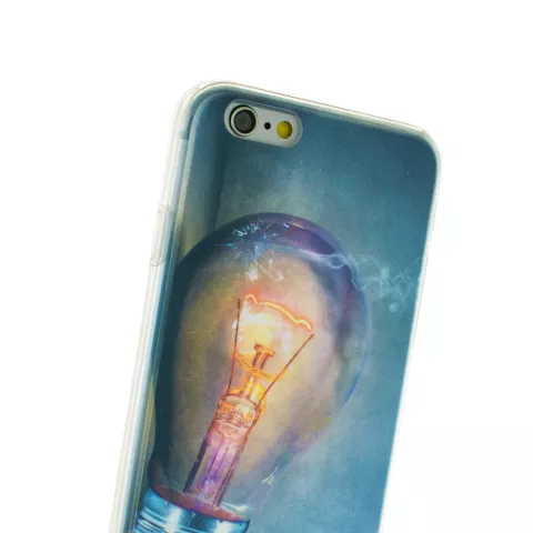 Gloeilamp iPhone 6 Plus 6s Plus TPU case cover - Industrieel Lightbulb hoesje