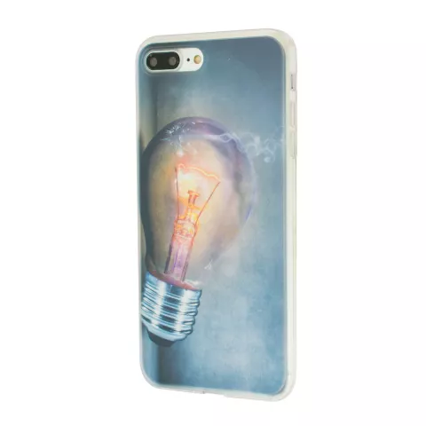 Gloeilamp iPhone 7 Plus 8 Plus TPU case cover - Industrieel Lightbulb hoesje