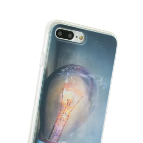 Gloeilamp iPhone 7 Plus 8 Plus TPU case cover - Industrieel Lightbulb hoesje