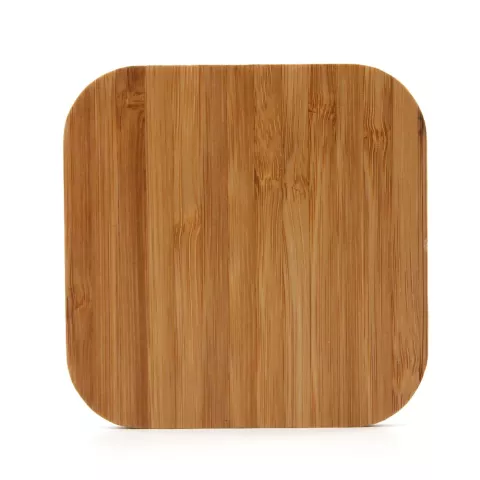 Universele draadloze Qi oplaad pad - Bamboe hout oplader