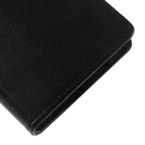 Mercury Wallet lederen portemonnee TPU case iPhone X XS - Bookcase Zwart