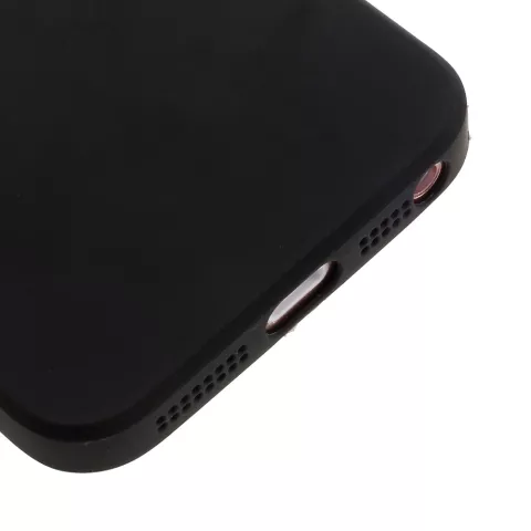 Silicone hoesje iPhone 5 5s SE 2016 zwarte case