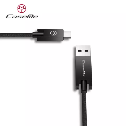 Caseme USB naar USB C kabel 1,2 meter - oplaadkabel zwart