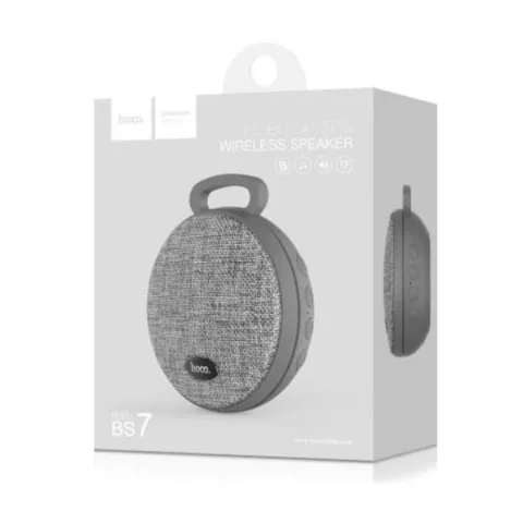 Hoco BS7 Bluetooth Speaker Fabric Grey - Draadoze luidspreker grijs