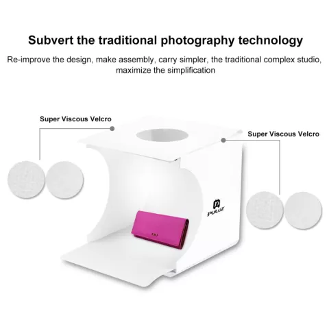 Puluz Vouwbare Fotostudio Lightroom Box LED - Draagbare tent 6 kleuren achtergrond