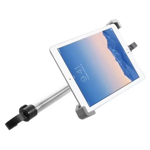 Universele iPad tablethouder voor in de auto hoofdsteunklem - 360 graden draaibaar Aluminium