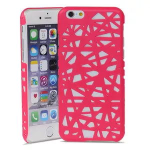 Vogelnest iPhone 6 6s hardcase hoesje Bird nest design - Roze