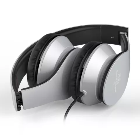 i60 Over-ear draadgebonden Stereo Koptelefoon - Microfoon Metallic Zilver