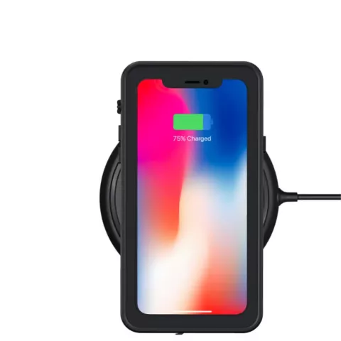 Waterproof iPhone X XS case IP68 waterdicht hoesje - Zwart - Tot 2 meter onderwater