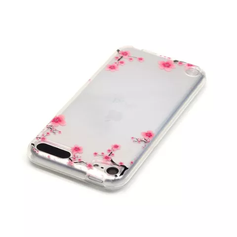 Doorzichtig Bloesem iPod Touch 5 6 7 TPU hoesje - Roze