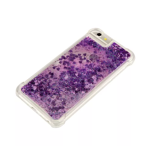 Glitter TPU case iPhone 6 6s 7 8 SE 2020 SE 2022 hoesje - Paars