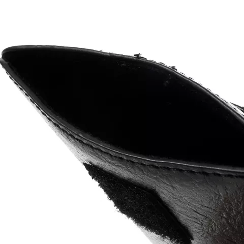 Universeel zwart lederen insteekhoesje voor iPhone - Max. 6,7 inch