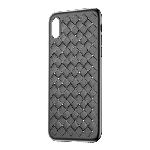 Baseus Weaving Case geweven TPU hoesje iPhone X XS - Zwart