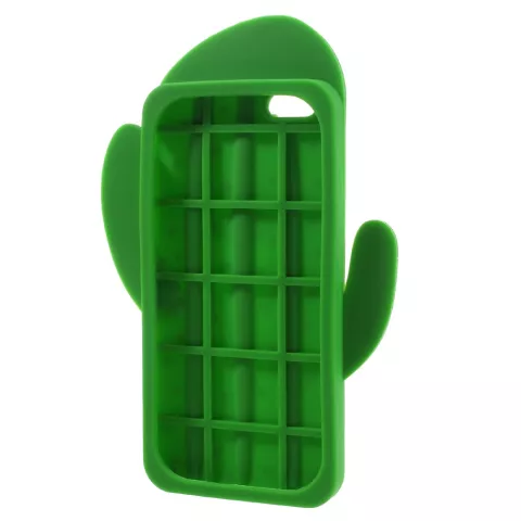 3D cactus hoesje silicone iPhone 6 Plus 6s Plus - Groen