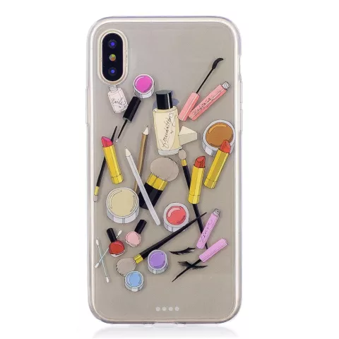 Make-up TPU hoesje iPhone X XS - Doorzichtig