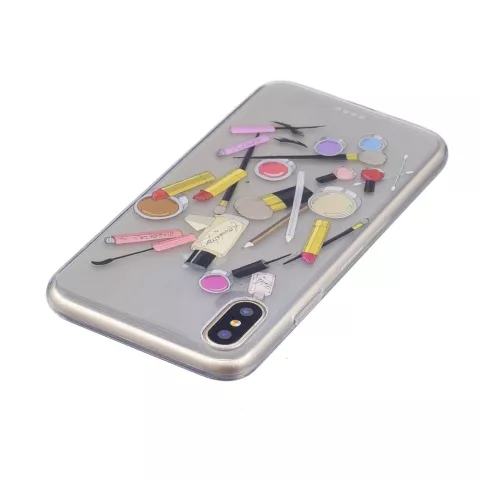 Make-up TPU hoesje iPhone X XS - Doorzichtig