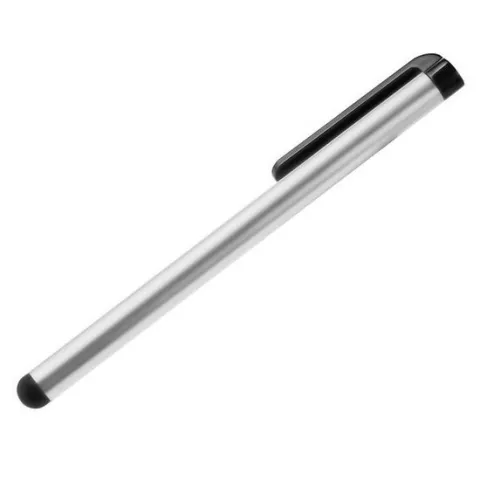 Stylus pen voor iPhone iPod iPad pennetje Galaxy styluspen - Zilver