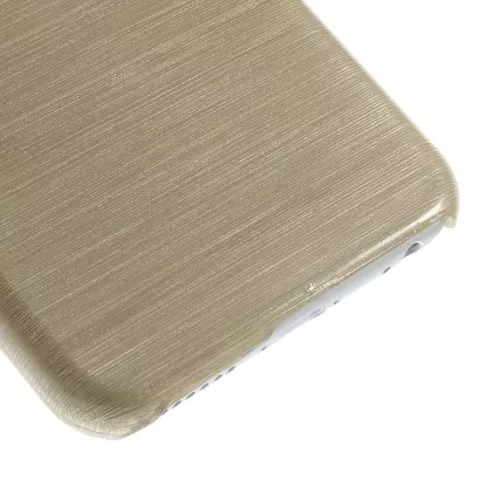 Brushed hardcase hoesje iPhone 6 6s - Beige