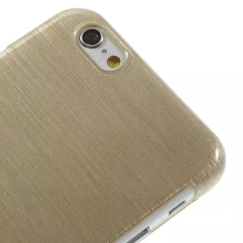 Brushed hardcase hoesje iPhone 6 6s - Beige