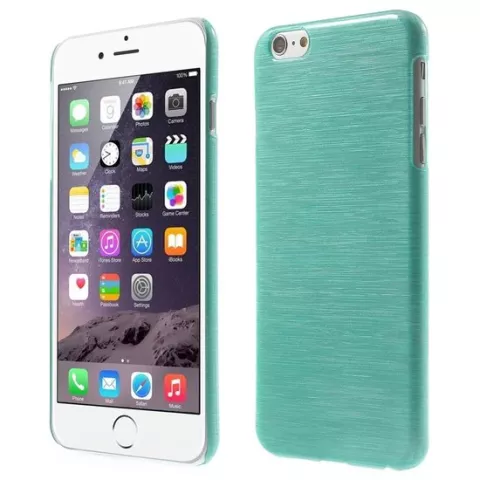 Brushed hardcase hoesje iPhone 6 6s - Blauw