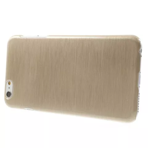 Brushed hardcase iPhone 6 Plus 6s Plus hoesje - Beige