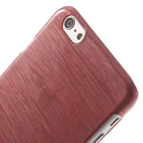 Brushed hardcase iPhone 6 Plus 6s Plus hoesje - Rood