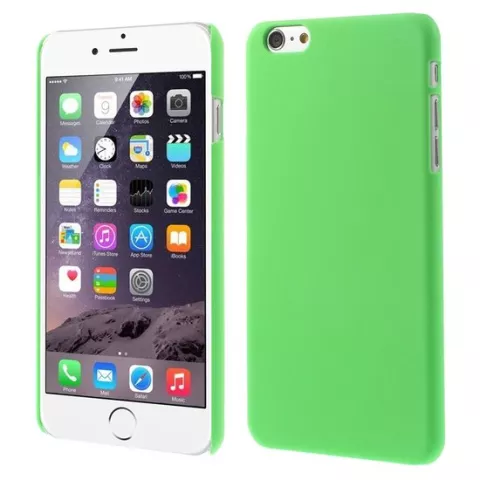 Stevige gekleurde hardcase iPhone 6 Plus 6s Plus Hoesje - Groen