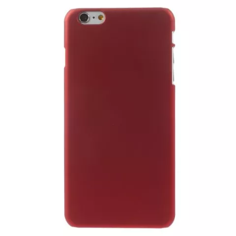Stevige gekleurde hardcase geschikt voor iPhone 6 Plus 6s Plus Hoesje - Rood