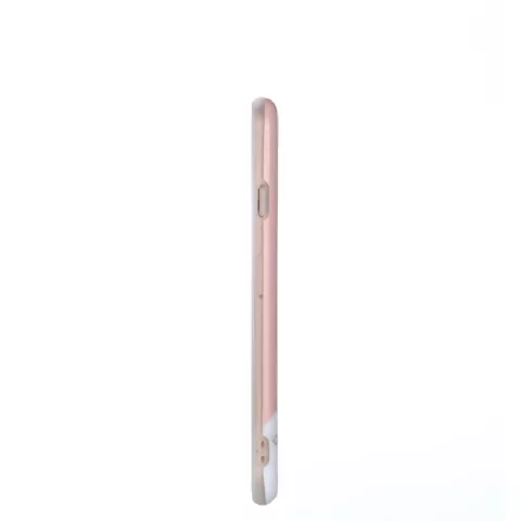 Gold Ananas Marmer Case iPhone 6 6s hoesje - Roze Wit Goud