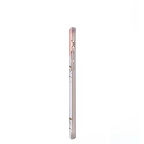 Gold Ananas Marmer Case iPhone 6 6s hoesje - Roze Wit Goud