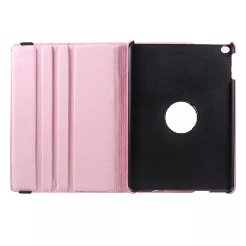 Bloemen draaibaar hoesje geschikt voor iPad 2017 2018 - Roze
