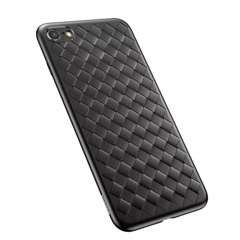Baseus Weaving Case geweven geschikt voor iPhone 6 6s TPU hoesje - Zwart