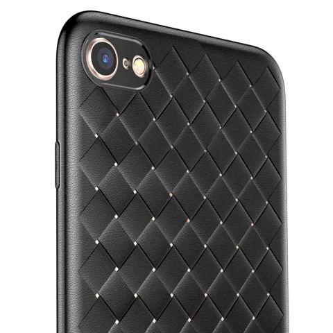 Baseus Weaving Case geweven geschikt voor iPhone 6 6s TPU hoesje - Zwart