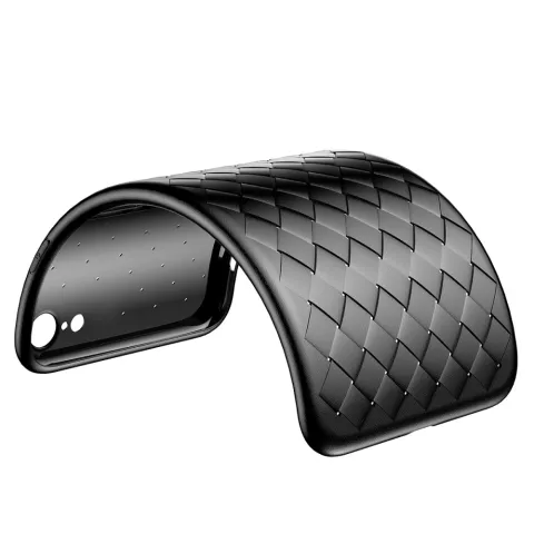 Baseus Weaving Case geweven geschikt voor iPhone 6 6s TPU hoesje - Zwart