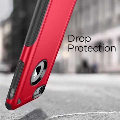 Shockproof Pro Armor iPhone 7 8 SE 2020 SE 2022 hoesje - Protection Case Rood Red