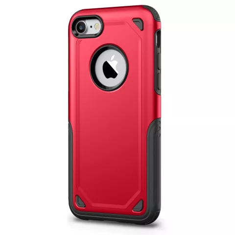 Shockproof Pro Armor iPhone 7 8 SE 2020 SE 2022 hoesje - Protection Case Rood Red