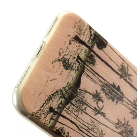 Tinystories handgeschilderde palmbomen illustratie hoesje iPhone 7 8 SE 2020 SE 2022 - Palm Case
