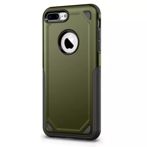 Pro Armor Army Green beschermend hoesje iPhone 7 Plus 8 Plus - Groen Case