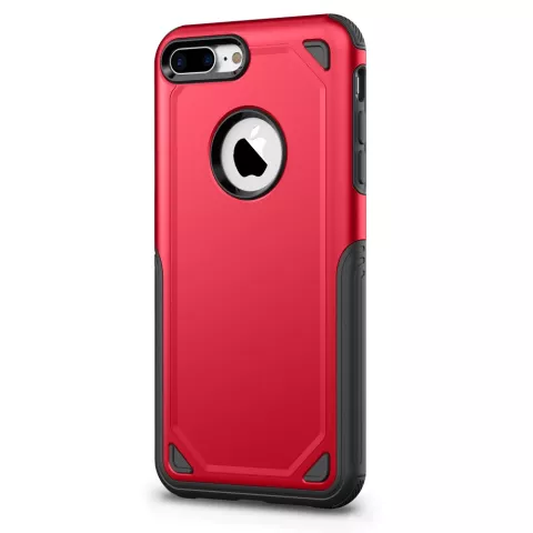 Pro Armor Red beschermend hoesje iPhone 7 Plus 8 Plus - Rood Case