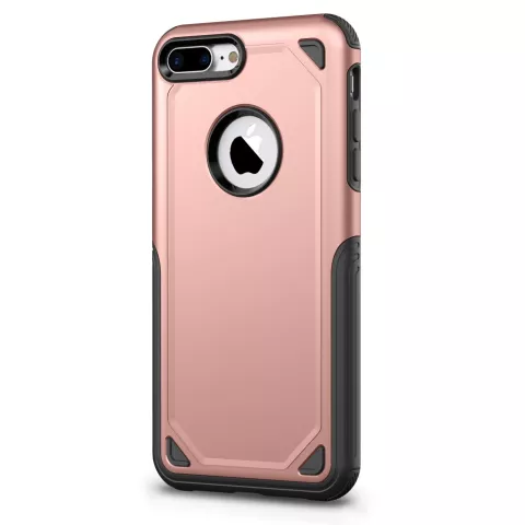 Pro Armor beschermend hoesje iPhone 7 Plus 8 Plus - Rose Gold Case