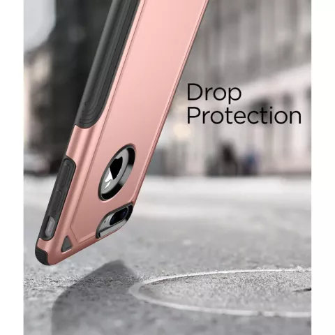 Pro Armor beschermend hoesje iPhone 7 Plus 8 Plus - Rose Gold Case