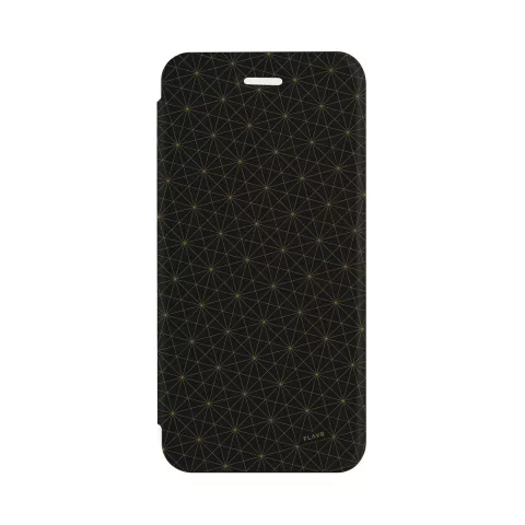 FLAVR Adour Case sterren hoesje geometrisch iPhone 6 6s 7 8 SE 2020 SE 2022 - Zwart Goud