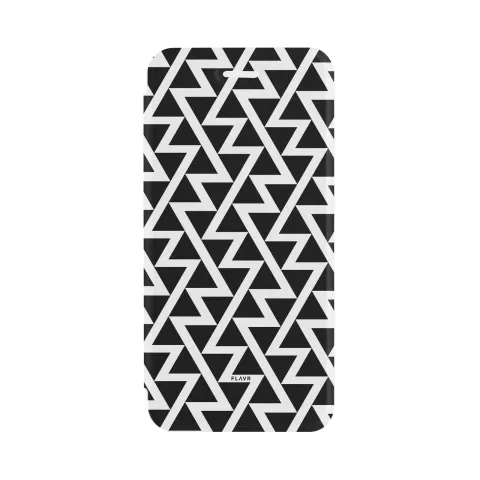FLAVR Adour Case zigzag geometrisch hoesje iPhone 6 6s 7 8 SE 2020 SE 2022 - Zwart Wit
