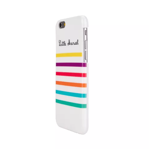 Little Marcel Hard Case iPhone 6 6s hoesje - Kleurrijk Wit