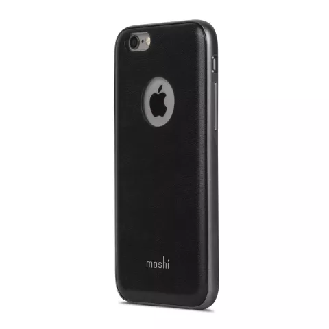 Moshi iGlaze Napa iPhone 6 6s - Zwart leer