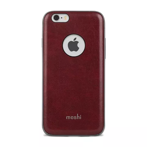Moshi iGlaze Napa iPhone 6 6s - Rood leer