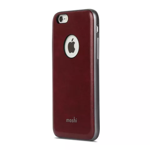 Moshi iGlaze Napa iPhone 6 6s - Rood leer
