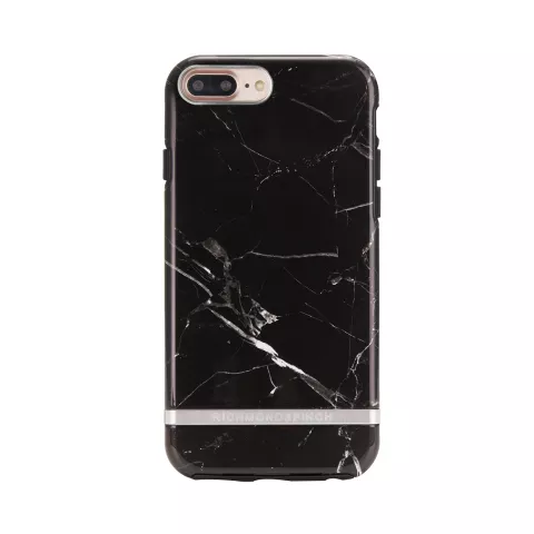Richmond &amp; Finch Black Marble hoesje iPhone 6 Plus 6s Plus 7 Plus 8 Plus- Black Case - Zwart